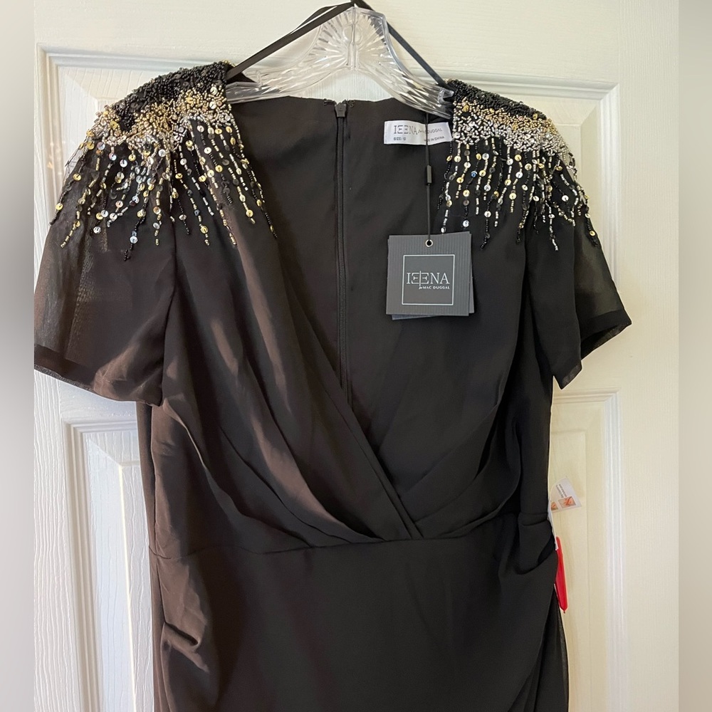 Mac Duggal Women’s NWT Classic Black Embellished Shoulders Gown size 12 … - Picture 8 of 12